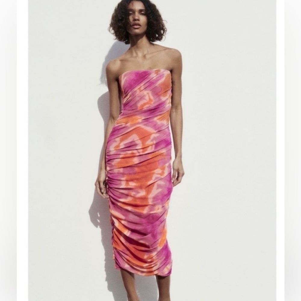 Zara Tie Die Dress *NWT*